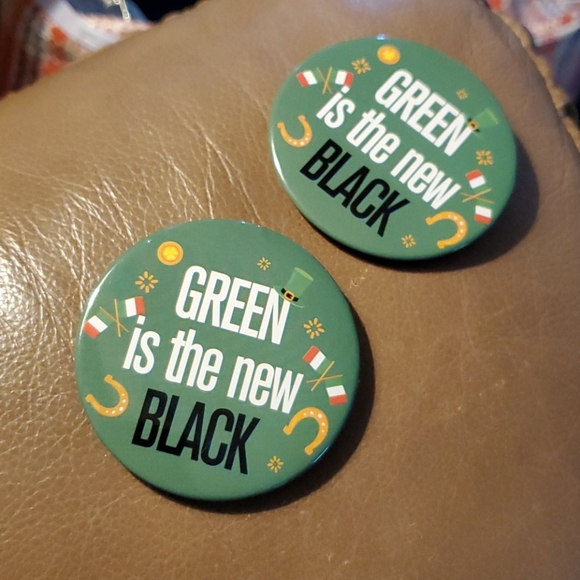 Irish Button Pins 10 pack assorted - Picture 4 of 10